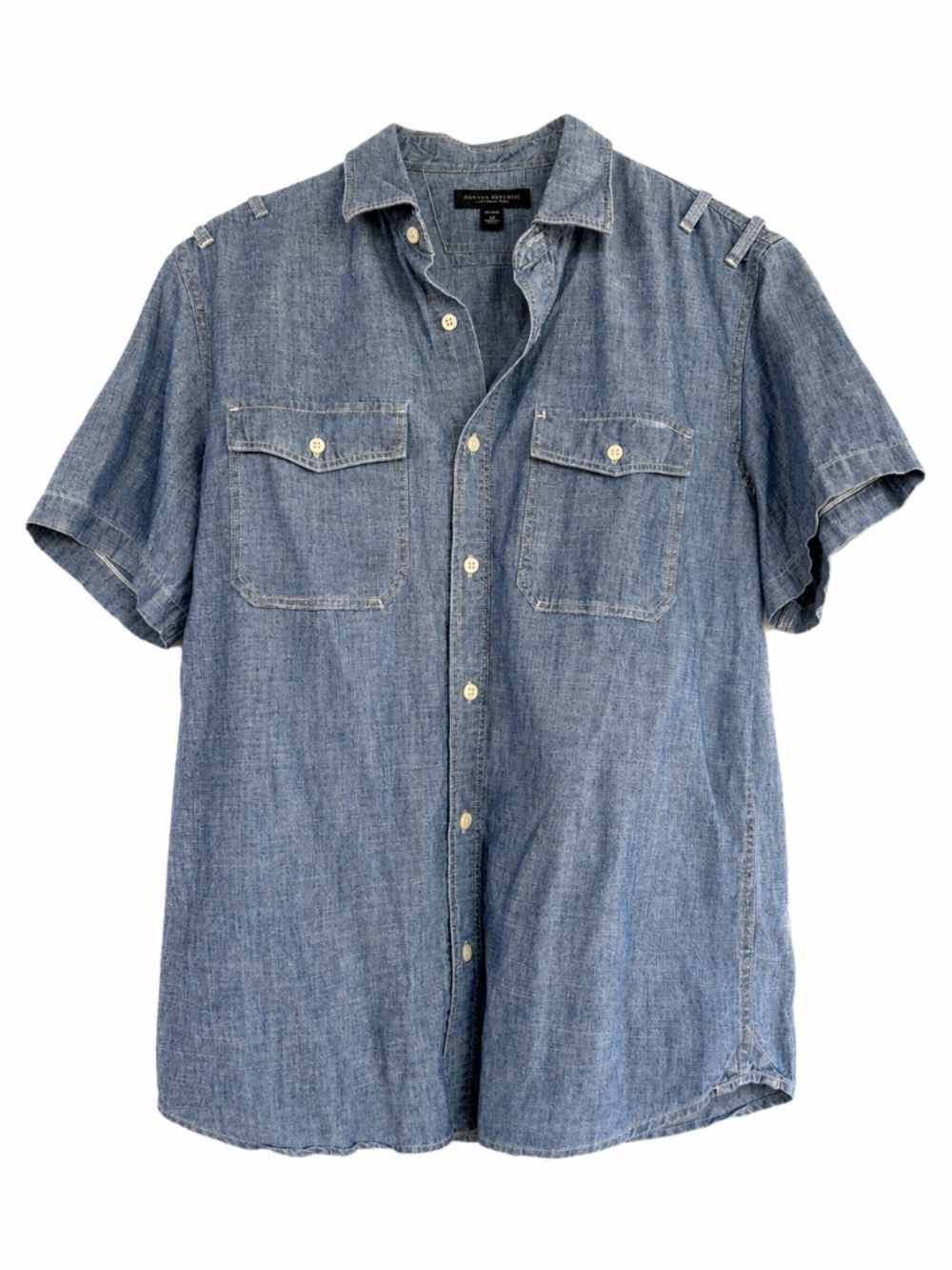 Banana Republic Soft Wash Men's Denim Shirt - Size Large